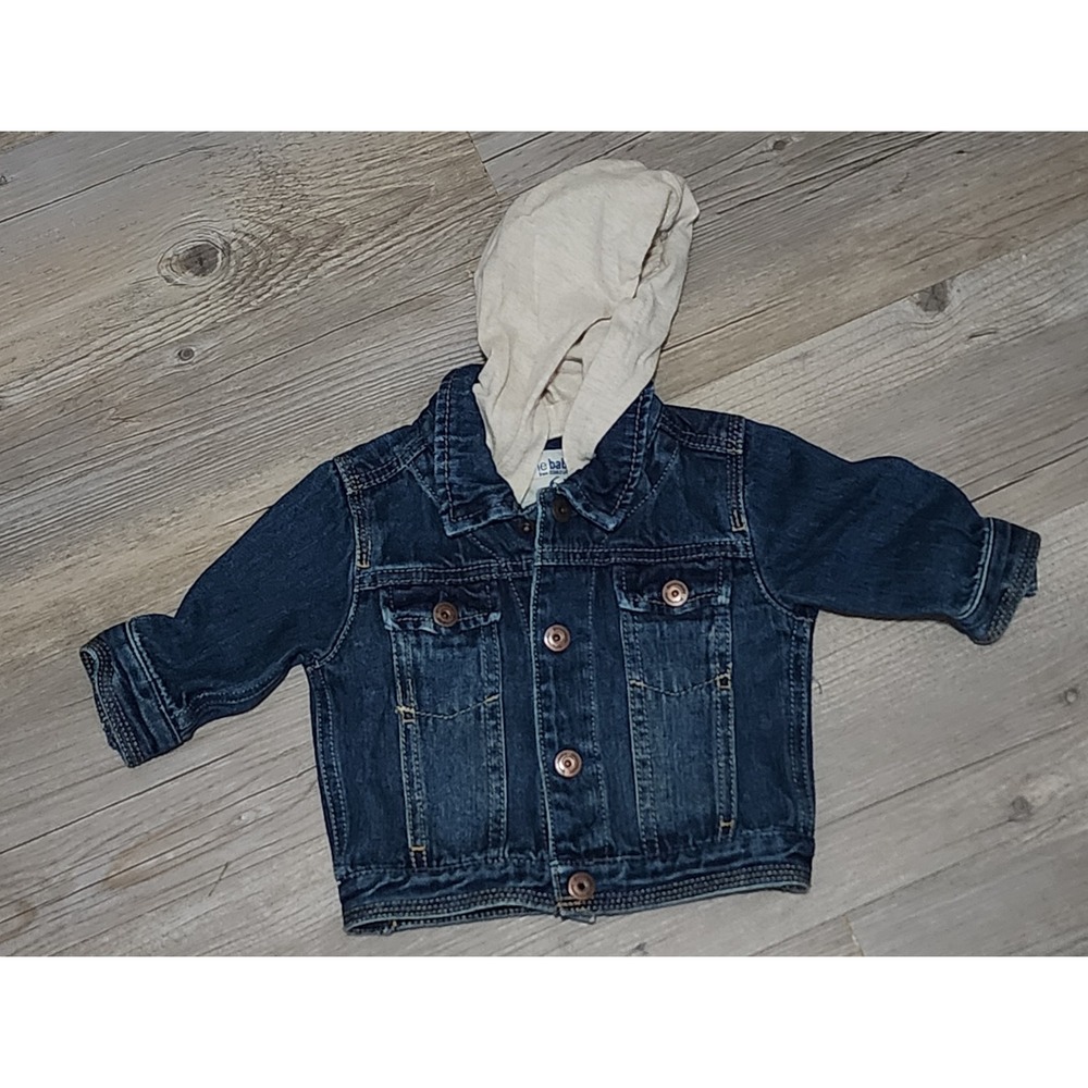 Genuine Baby Denim Jean Jacket Hooded Casual Toddler‎ 6M